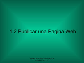 1.2 Publicar una Pagina Web 
