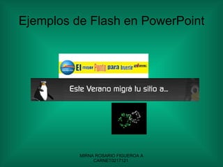 Ejemplos de Flash en PowerPoint 