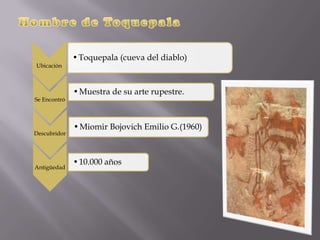 Arte Rupestre; pintaban y dibujaban en las cavernas.