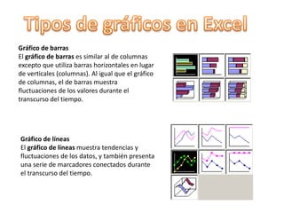 Aprender a crear una hoja de gráfico, a partir de unos datos introducidos en una hoja de cálculoGráficas en ExcelUn gráfico es la representación gráfica de los datos de una hoja de cálculo y facilita su interpretación. La utilización de gráficos hace más sencilla e inmediata la interpretación de los datos. A menudo un gráfico nos dice mucho más que una serie de datos clasificados por filas y columnas.