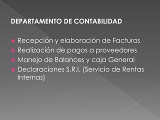 d)Su estructura OrganizativaORGANIGRAMA DE LA EMPRESASOUTH LAND TOURING 