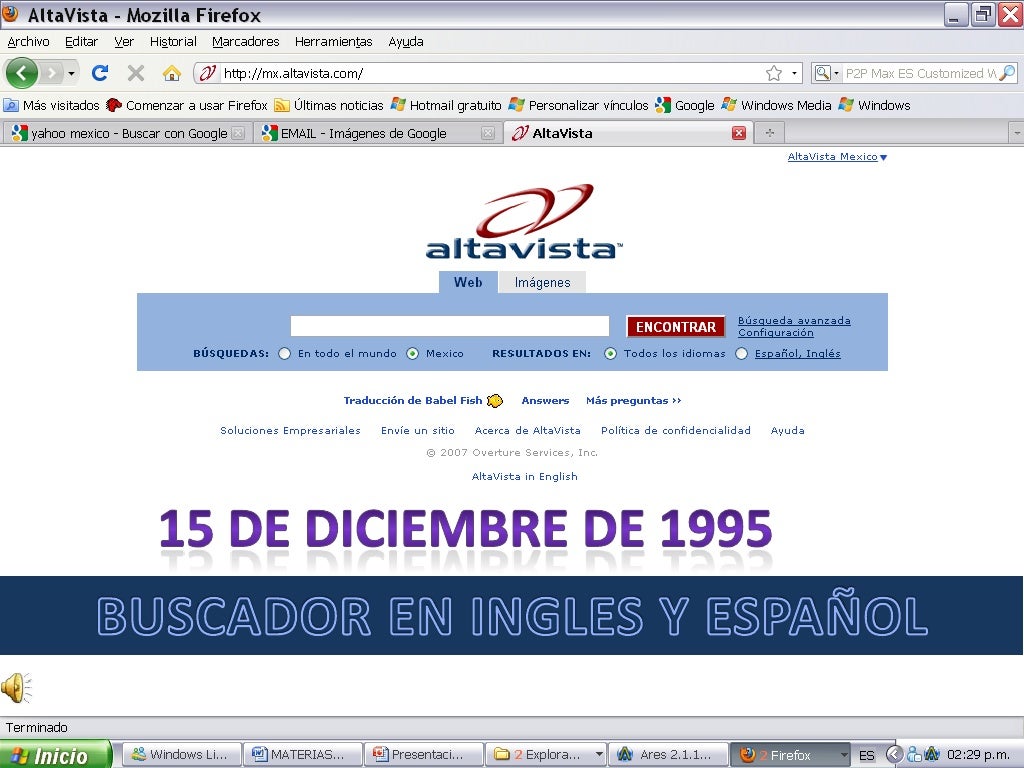 YAHOO! Y ALTAVISTA