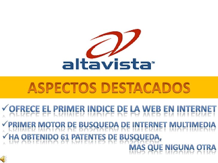 YAHOO! Y ALTAVISTA
