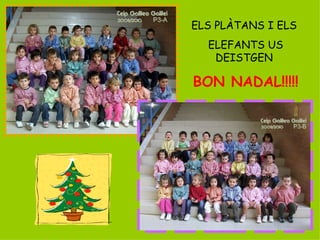 ELS PLÀTANS I ELS  ELEFANTS US DEISTGEN  BON NADAL!!!!! 