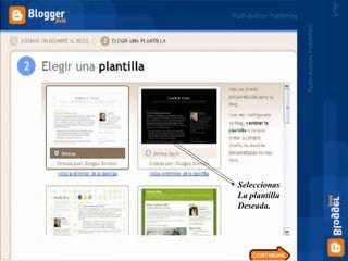 Seleccionas La plantilla Deseada. 