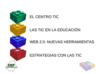 LAS TIC EN LA EDUCACIÓN EL CENTRO TIC WEB 2.0: NUEVAS HERRAMIENTAS ESTRATEGIAS CON LAS TIC 