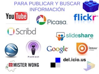 PARA PUBLICAR Y BUSCAR INFORMACIÓN 