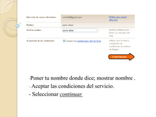 Poner tu nombre donde dice; mostrar nombre .