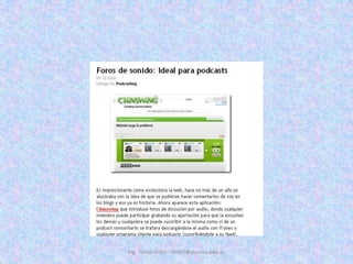 Ing. Telmo Viteri - tviteri@pucesa.edu.ec