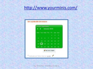 Ing. Telmo Viteri - tviteri@pucesa.edu.echttp://www.yourminis.com/