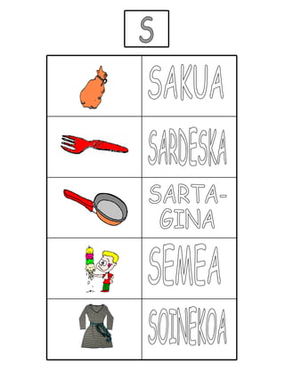 S SAKUA SARDESKA SARTA- GINA SEMEA SOINEKOA 