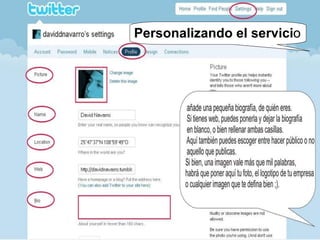 Personalizando el servici o 