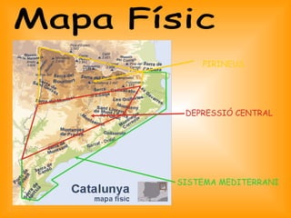 DEPRESSIÓ CENTRAL PIRINEUS Mapa Físic SISTEMA MEDITERRANI 
