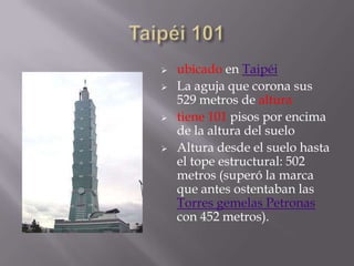 Taipéi 101ubicado en Taipéi