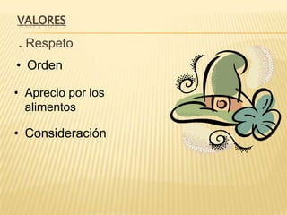 Valores. RespetoOrden