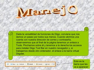 Dada la versatilidad de funciones de Diigo, conviene que nos demos un paseo por todos sus menús. Cuando abrimos una cuenta...