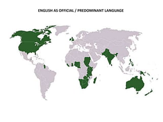 ENGLISH AS OFFICIAL / PREDOMINANT LANGUAGE 