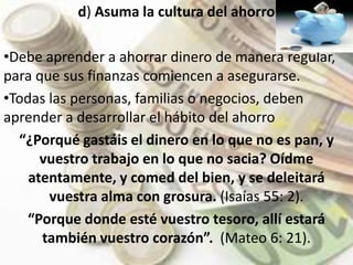 Desarrolle las habilidades y destrezas  que Dios le regalo.