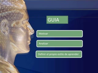 MotivarGUIAAnalizarDefinir el propio estilo de aprender