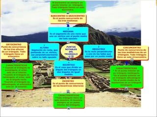 QUÉ LINEAS NOTABLES CONOCE EN EL TRIÁNGULO?
 