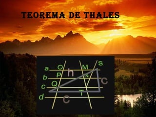 TEOREMA DE THALES