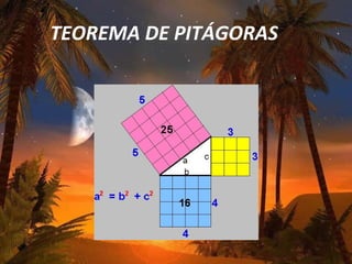 TEOREMA DE PITÁGORAS