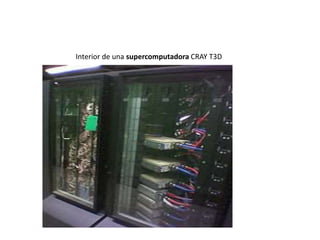 Interior de una supercomputadora CRAY T3D
 