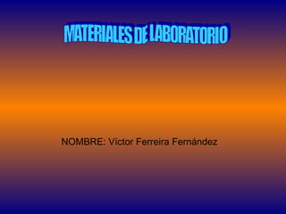 NOMBRE: Víctor Ferreira Fernández
 