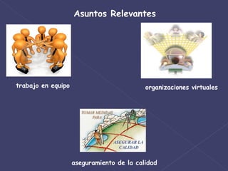 Asuntos Relevantes trabajo en equipo organizaciones virtuales aseguramiento de la calidad 