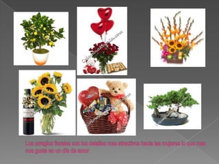 Los arreglos florales son los detalles mas atractivos hacia las mujeres lo que mas nos gusta en un día de amor 