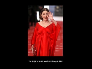 De Rojo, la actriz Verónica Forqué. EFE  