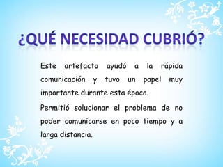 El telégrafo de hughesLa necesidad de codificar el texto en puntos y rayas para transmitirlo y descodificarlo antes de escribir el telegrama llevó al desarrollo de otros tipos de telegrafía que realizaran estas tareas de forma automática. El telégrafo de Huygens se basa en dos ruedas que contienen todos los símbolos o caracteres que se pueden transmitir y giran, sincronizadas, a la misma velocidad. Entonces, si en la rueda del transmisor tiene C abajo, el receptor también. Esto permite que, transmitiendo un pulso en el momento adecuado, el receptor imprima el carácter correspondiente1855