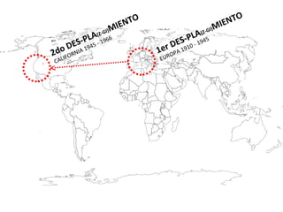 2do DES-PLA (Z-GI) MIENTO CALIFORNIA 1945 - 1966 1er DES-PLA (Z-GI) MIENTO EUROPA 1910 - 1945 
