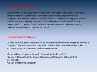 Identifica los componentes principales