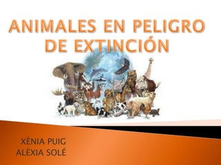 ANIMALES EN PELIGRO DE EXTINCIÓN XÈNIA PUIG ALÈXIA SOLÉ 