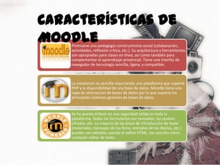 Características de Moodle