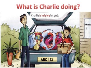 Whatis Charlie doing?