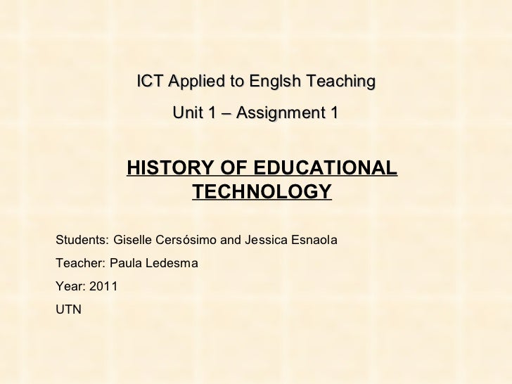 assignment on educational technology