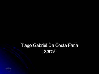 Tiago Gabriel Da Costa Faria S3DV 