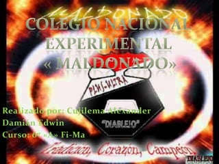 Colegio nacional experimental     « Maldonado» Realizado por: Cujilema Alexander Damián Edwin Curso: 6º «A» Fi-Ma 