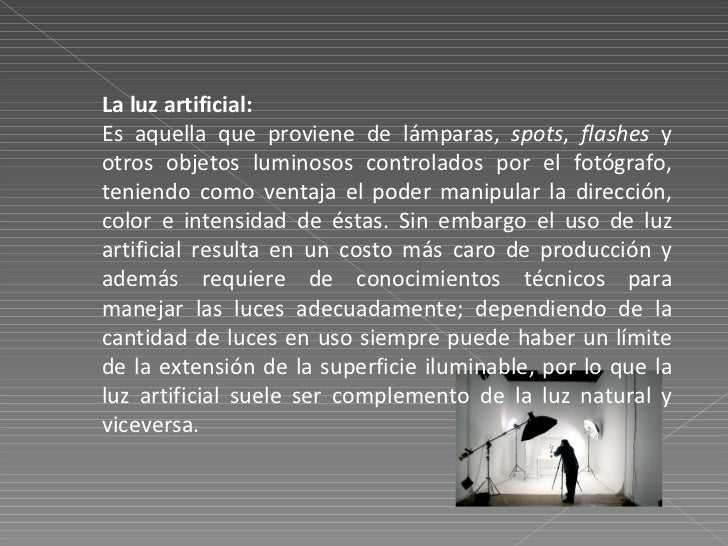 Tipos De Luz