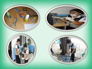 EVIDENCIASMANTENIMIENTO DE  EQUIPOS DE COMPUTO:Utilizar los respectivos implementos de protección.(estrategia  de prevención). GUANTES                                       TAPABOCAS                            GAFAS DE PROTECCIONElemento utilizado para  evitar la inhalación de polvos Elemento utilizado para proteger la vista  de los aerosoles, las esquirlas etc.Elemento aislante utilizado para proteger el cuerpo de cualquier descarga estática y manipulación de químicos .