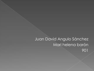 Juan David Angulo Sánchez Mari helena barón 901 
