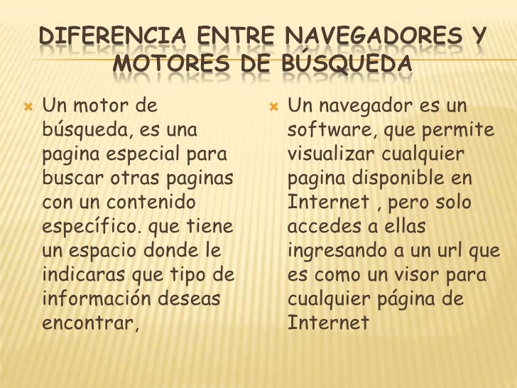 motores de busqueda y navegadore