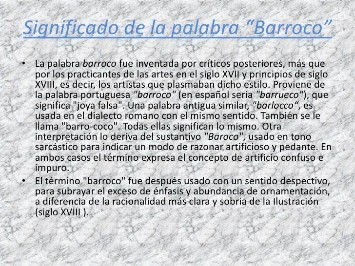 Renacimiento y Barroco