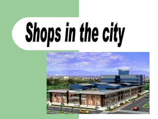 Shops in the city 