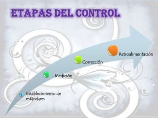 Retroalimentación
                         Corrección


              Medición



Establecimiento de
estándares
 