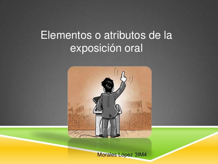 Elementos de la exposición oral