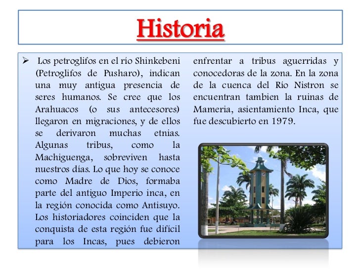 Division Administrativa División política de Madre de Dios. Este Departamento tiene una extensión    de   85.183  km², c...