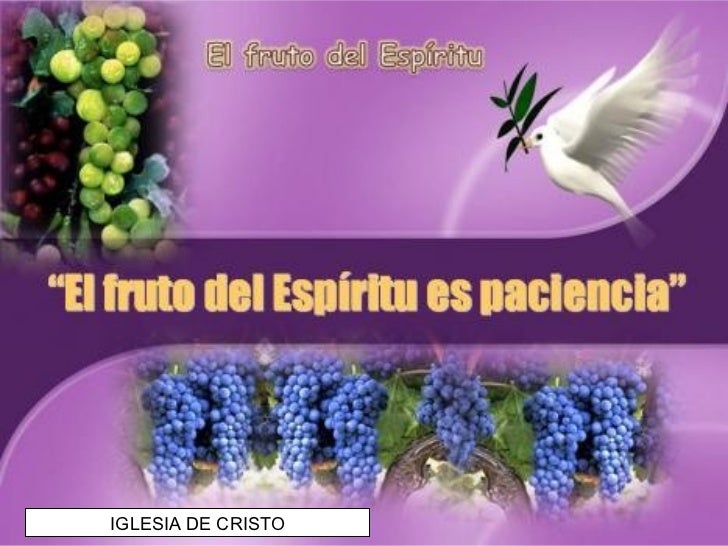 Fruto del Espiritu PACIENCIA